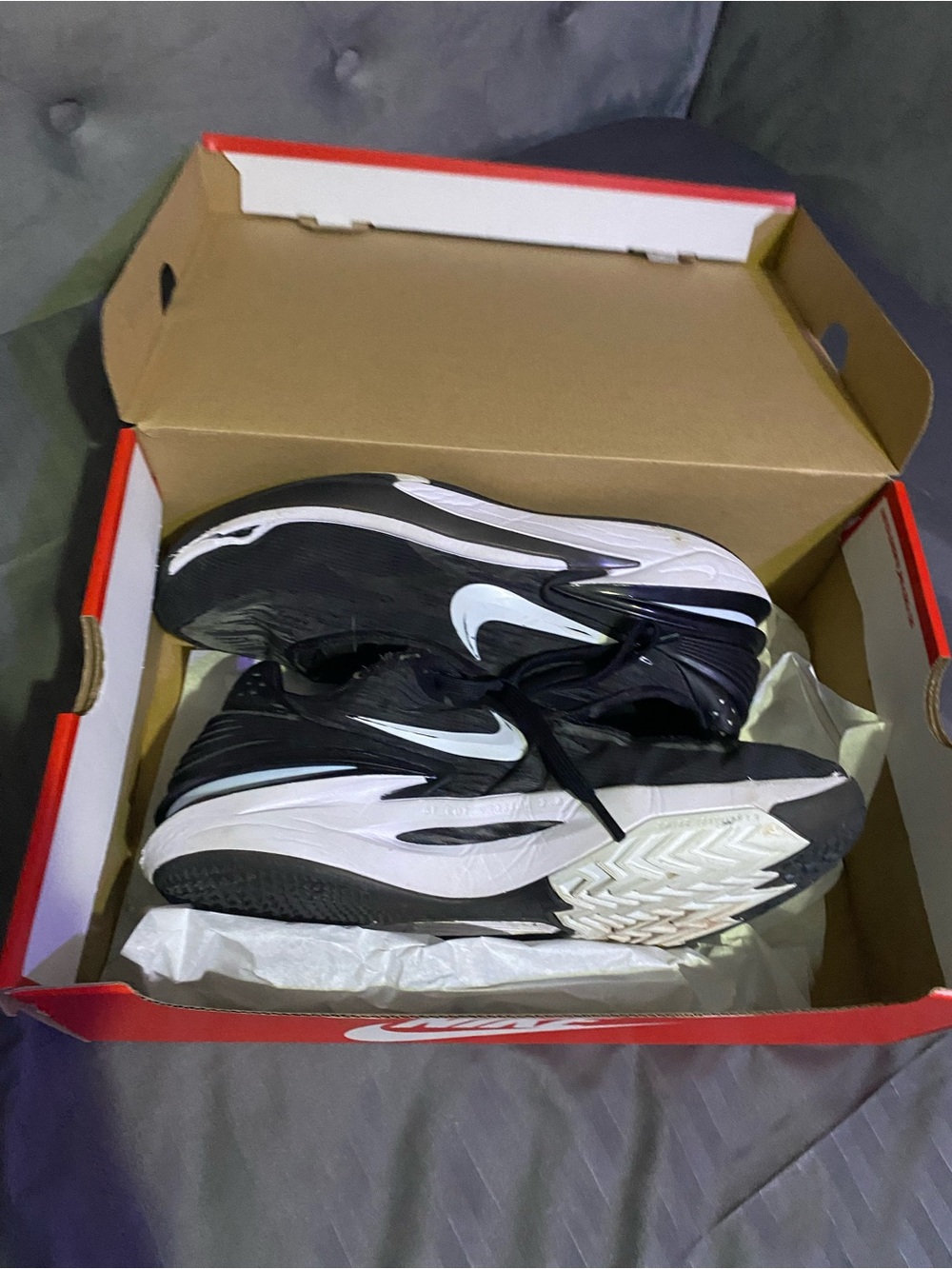Nike Black and White Men's Athletic Sneakers